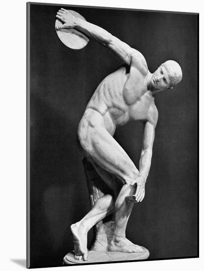 The Discobolus, 450.B.C-Myron-Mounted Photographic Print