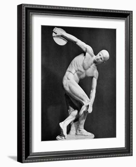 The Discobolus, 450.B.C-Myron-Framed Photographic Print