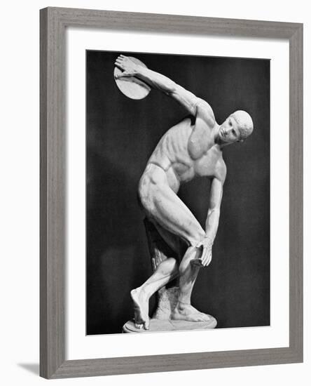 The Discobolus, 450.B.C-Myron-Framed Photographic Print