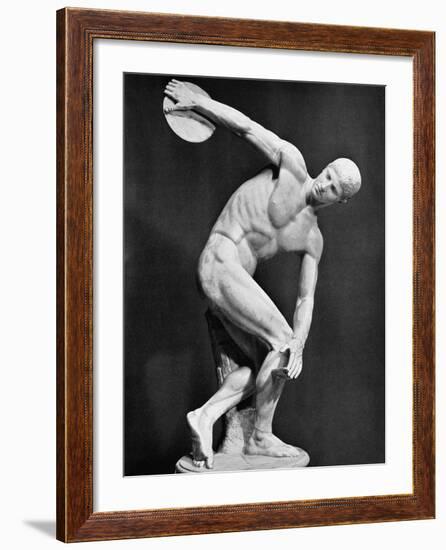 The Discobolus, 450.B.C-Myron-Framed Photographic Print