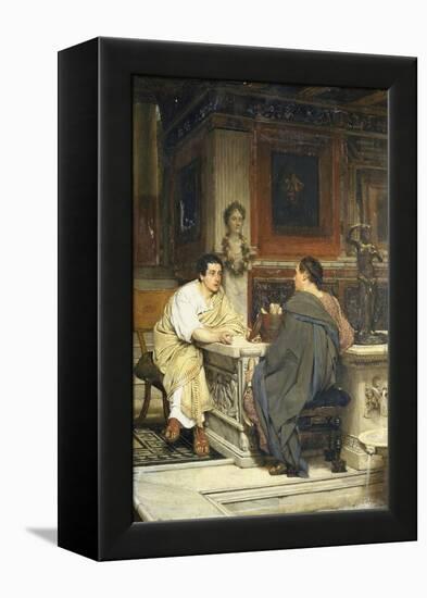 The Discourse, a Chat-Sir Lawrence Alma-Tadema-Framed Premier Image Canvas