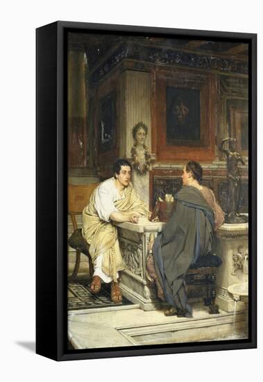 The Discourse, a Chat-Sir Lawrence Alma-Tadema-Framed Premier Image Canvas
