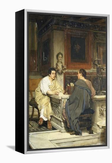 The Discourse, a Chat-Sir Lawrence Alma-Tadema-Framed Premier Image Canvas