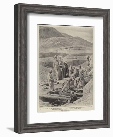 The Discoveries at the Brick Pyramids of Dahchour, Near Memphis-null-Framed Giclee Print