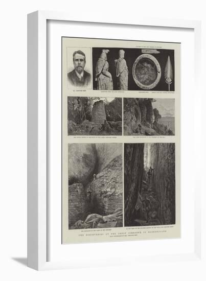 The Discoveries at the Great Zimbabwe in Mashonaland-null-Framed Giclee Print