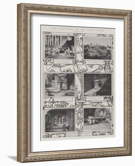 The Discoveries in the Roman Forum-null-Framed Giclee Print