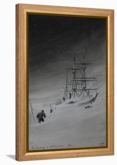 The 'Discovery' in Winterquarters, 1903-Edward Adrian Wilson-Framed Premier Image Canvas