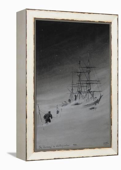 The 'Discovery' in Winterquarters, 1903-Edward Adrian Wilson-Framed Premier Image Canvas