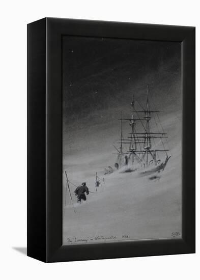 The 'Discovery' in Winterquarters, 1903-Edward Adrian Wilson-Framed Premier Image Canvas