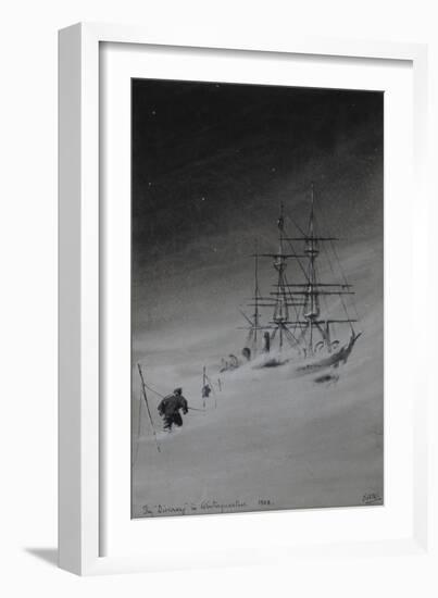 The 'Discovery' in Winterquarters, 1903-Edward Adrian Wilson-Framed Giclee Print