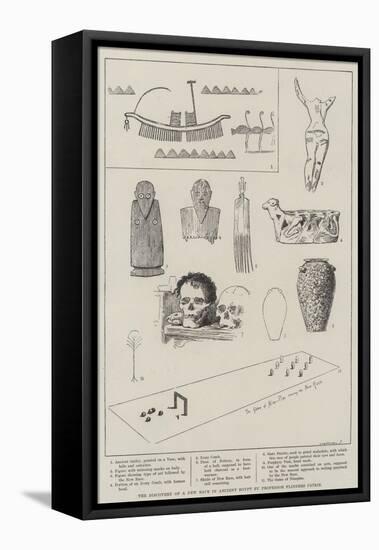 The Discovery of a New Race in Ancient Egypt by Professor Flinders Petrie-null-Framed Premier Image Canvas