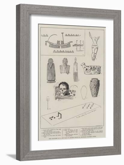 The Discovery of a New Race in Ancient Egypt by Professor Flinders Petrie-null-Framed Giclee Print