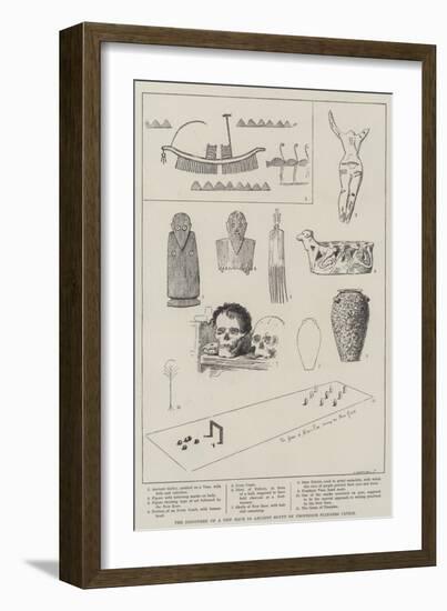 The Discovery of a New Race in Ancient Egypt by Professor Flinders Petrie-null-Framed Giclee Print