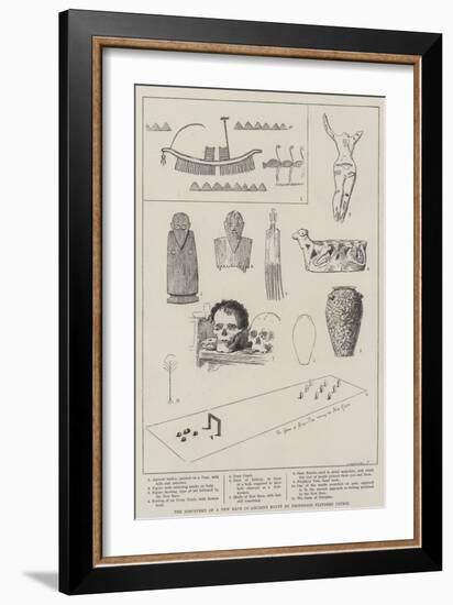 The Discovery of a New Race in Ancient Egypt by Professor Flinders Petrie-null-Framed Giclee Print