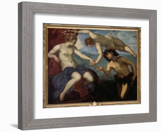 The Discovery of Ariadne, 1578-Jacopo Robusti Tintoretto-Framed Giclee Print