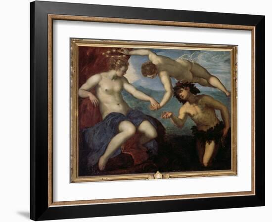 The Discovery of Ariadne, 1578-Jacopo Robusti Tintoretto-Framed Giclee Print