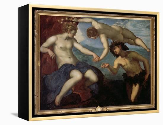 The Discovery of Ariadne, 1578-Jacopo Robusti Tintoretto-Framed Premier Image Canvas
