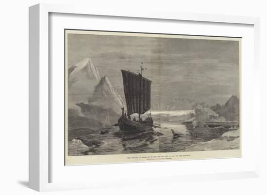 The Discovery of Greenland by King Eric the Red, Ad 983-null-Framed Giclee Print