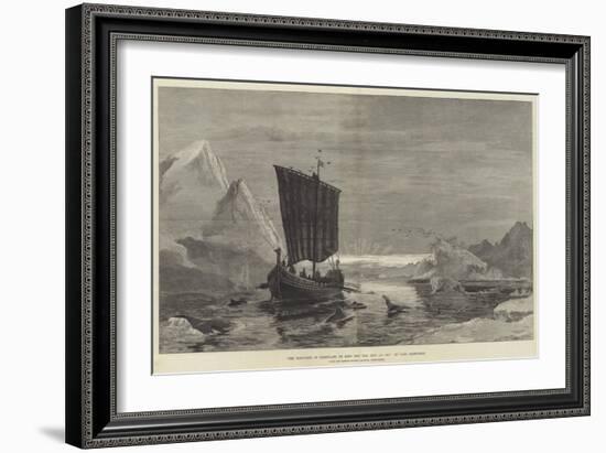 The Discovery of Greenland by King Eric the Red, Ad 983-null-Framed Giclee Print