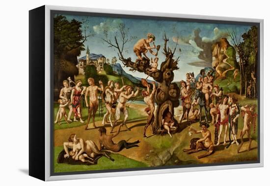 The Discovery of Honey by Bacchus, C.1499 (Tempera on Panel)-Piero di Cosimo-Framed Premier Image Canvas