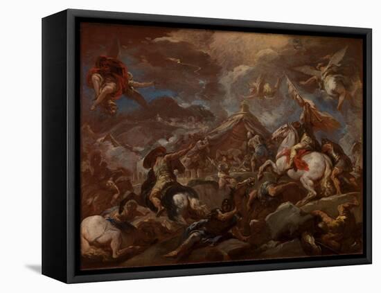 The Discovery of the Body of Holofernes, 1703-04-Luca Giordano-Framed Premier Image Canvas