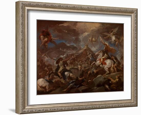 The Discovery of the Body of Holofernes, 1703-04-Luca Giordano-Framed Giclee Print