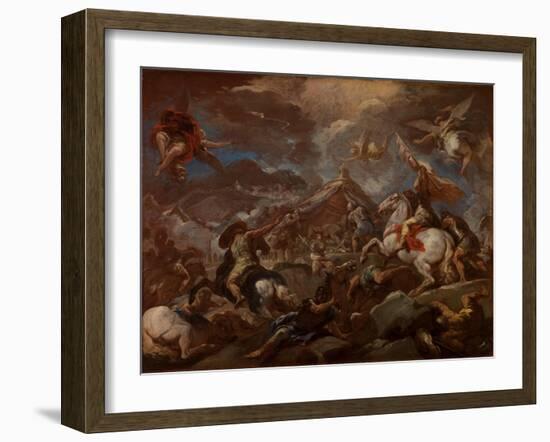 The Discovery of the Body of Holofernes, 1703-04-Luca Giordano-Framed Giclee Print
