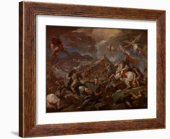 The Discovery of the Body of Holofernes, 1703-04-Luca Giordano-Framed Giclee Print