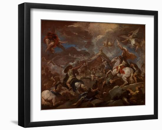 The Discovery of the Body of Holofernes, 1703-04-Luca Giordano-Framed Giclee Print