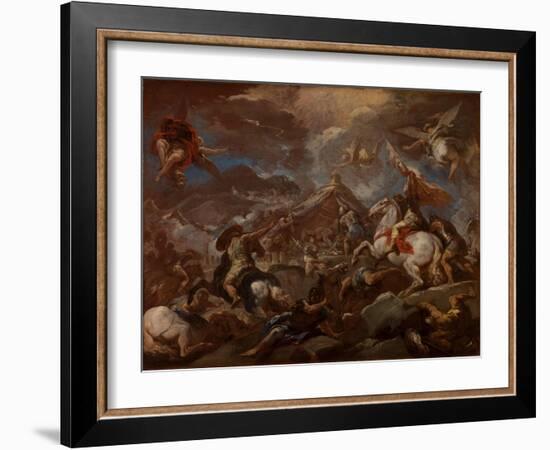 The Discovery of the Body of Holofernes, 1703-04-Luca Giordano-Framed Giclee Print