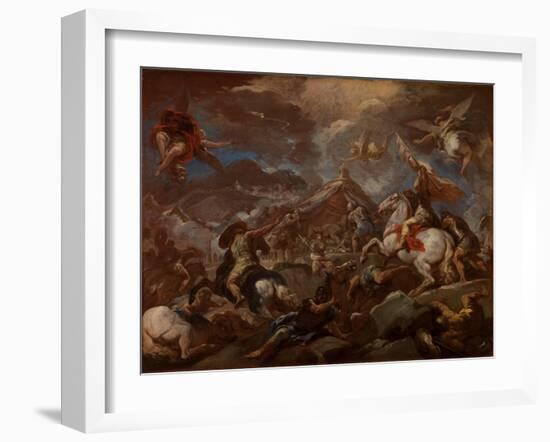 The Discovery of the Body of Holofernes, 1703-04-Luca Giordano-Framed Giclee Print