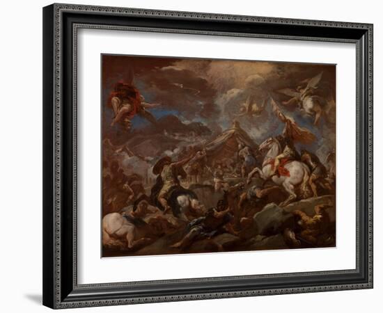 The Discovery of the Body of Holofernes, 1703-04-Luca Giordano-Framed Giclee Print