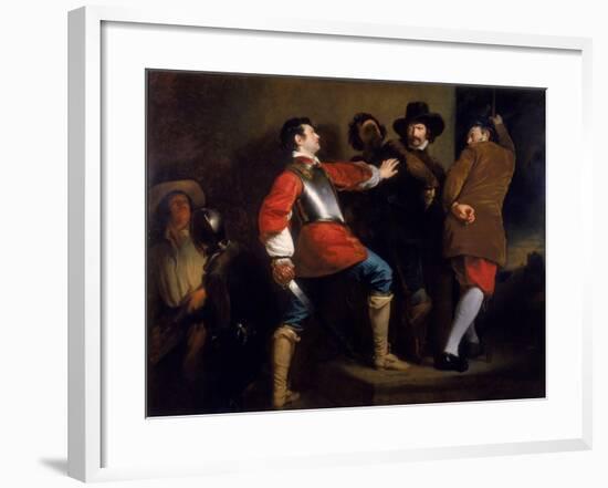 The Discovery of the Gunpowder Plot and the Taking of Guy Fawkes, C.1823-Henry Perronet Briggs-Framed Giclee Print