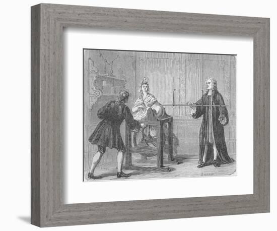 The discovery of the Leyden Jar, 1745 (1894)-Unknown-Framed Giclee Print