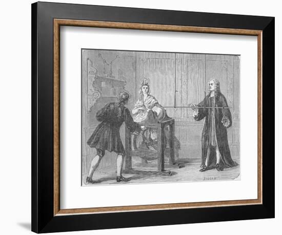 The discovery of the Leyden Jar, 1745 (1894)-Unknown-Framed Giclee Print