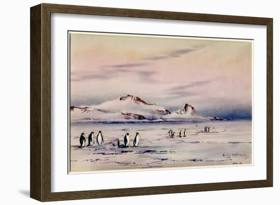 'The Discovery Winter Quarters', c.1901-04-Edward Adrian Wilson-Framed Giclee Print