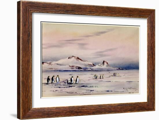 'The Discovery Winter Quarters', c.1901-04-Edward Adrian Wilson-Framed Giclee Print