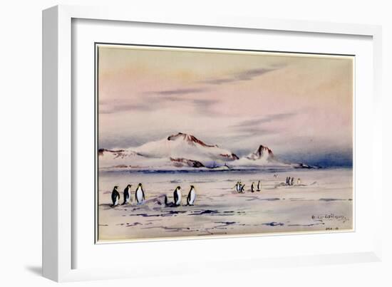 'The Discovery Winter Quarters', c.1901-04-Edward Adrian Wilson-Framed Giclee Print
