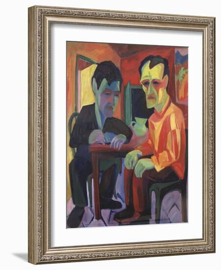 The Discussion, Circa 1925-Edgar Degas-Framed Giclee Print