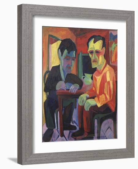 The Discussion, Circa 1925-Edgar Degas-Framed Giclee Print