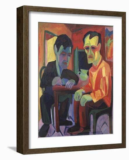 The Discussion, Circa 1925-Edgar Degas-Framed Giclee Print