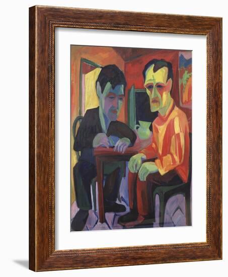 The Discussion, Circa 1925-Edgar Degas-Framed Giclee Print