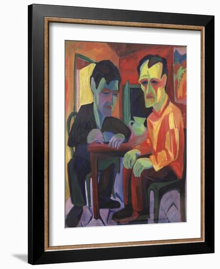 The Discussion, Circa 1925-Edgar Degas-Framed Giclee Print