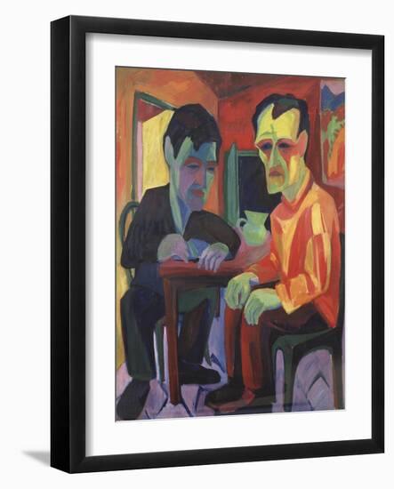 The Discussion, Circa 1925-Edgar Degas-Framed Giclee Print