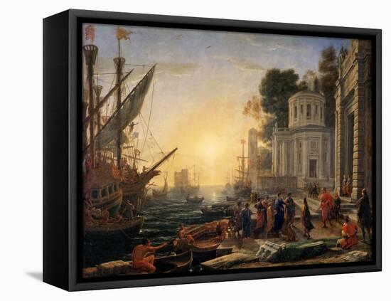 The Disembarkation of Cleopatra at Tarsus-Claude Lorraine-Framed Premier Image Canvas