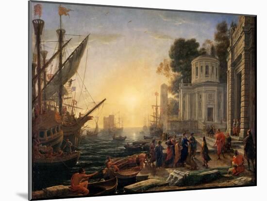The Disembarkation of Cleopatra at Tarsus-Claude Lorraine-Mounted Giclee Print