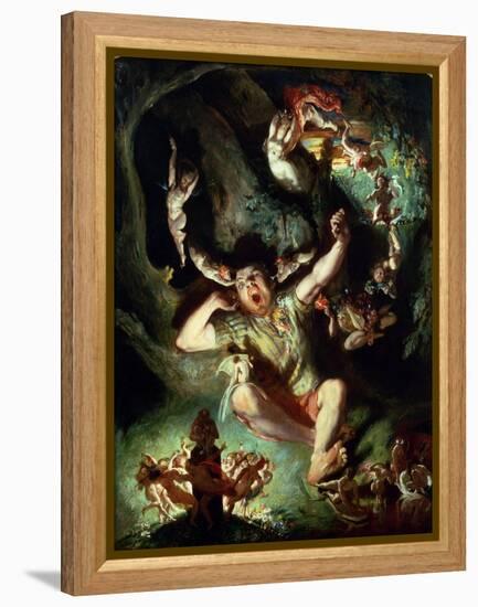 The Disenchantment of Bottom, from a Midsummer Night's Dream Act IV Scene I by William Shakespeare-Daniel Maclise-Framed Premier Image Canvas
