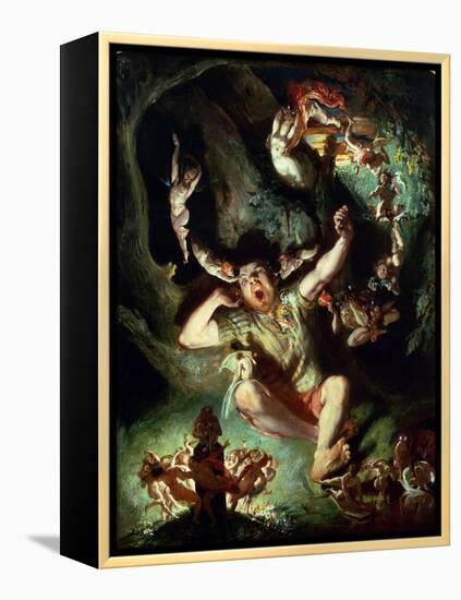 The Disenchantment of Bottom, from a Midsummer Night's Dream Act IV Scene I by William Shakespeare-Daniel Maclise-Framed Premier Image Canvas