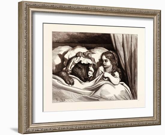 The Disguised Wolf-Gustave Dore-Framed Giclee Print