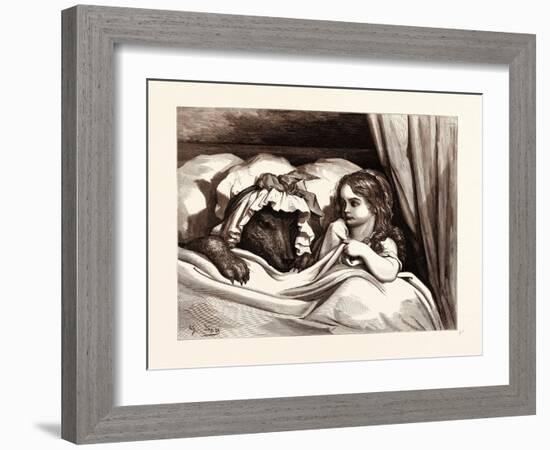 The Disguised Wolf-Gustave Dore-Framed Giclee Print